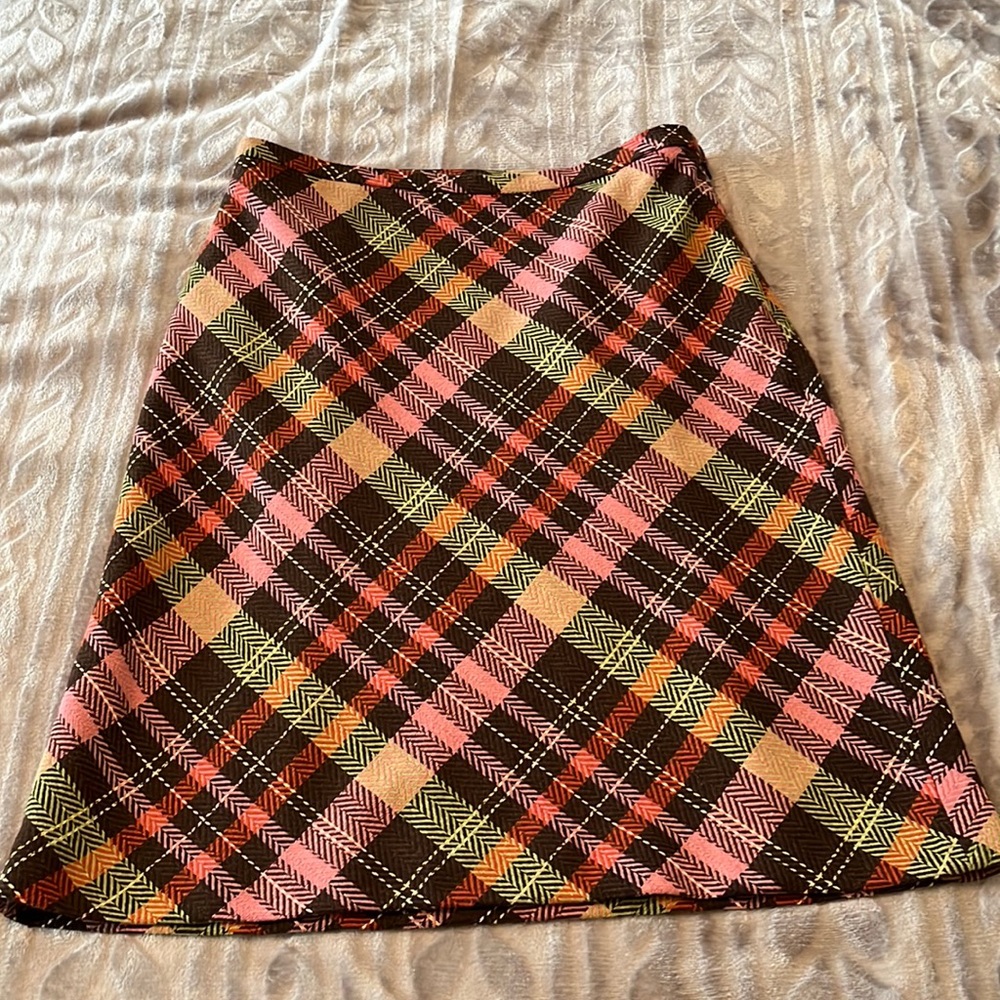 Ann Taylor loft petites, plaid skirt, 6p